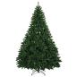 Preview: Künstlicher Weihnachtsbaum Mittelgrün mit Kugeln 210 cm