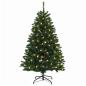 Preview: Künstlicher klappbarer Weihnachtsbaum 150 cm 150 LEDs