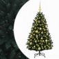 Preview: Künstlicher Weihnachtsbaum Dunkelgrün mit Weihnachtskugeln