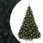 Preview: Künstlicher Weihnachtsbaum Dunkelgrün mit Kugeln 240 cm