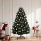 Preview: Künstlicher Weihnachtsbaum Dunkelgrün mit Kugeln 180 cm