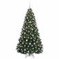 Preview: Künstlicher Weihnachtsbaum Dunkelgrün mit Kugeln 180 cm