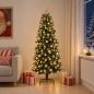 Preview: ARDEBO.de - Künstlicher Weihnachtsbaum mit Weihnachtskugeln 210 cm 300 LEDs