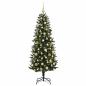 Preview: Künstlicher Weihnachtsbaum mit Weihnachtskugeln 180 cm 300 LEDs
