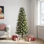 Preview: Künstlicher Weihnachtsbaum mit Weihnachtskugeln 240 cm 300 LEDs