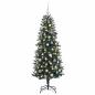 Preview: Künstlicher Weihnachtsbaum mit Weihnachtskugeln 180 cm 300 LEDs
