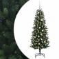 Preview: Künstlicher Weihnachtsbaum mit Weihnachtskugeln 210 cm 300 LEDs