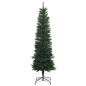 Preview: Künstlicher schmaler Weihnachtsbaum mit Weihnachtskugel 180 cm