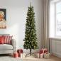 Preview: Künstlicher schlanker Weihnachtsbaum 180 cm 300 LEDs
