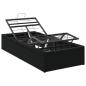 Preview: Elektrisch verstellbares Bettgestell Schwarz 190 x 90 x 33,5 cm