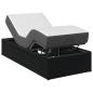 Preview: Elektrisch verstellbares Bettgestell Schwarz 190 x 90 x 33,5 cm