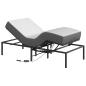 Preview: Elektrisch verstellbares Bettgestell Schwarz 200 x 80 x 33,5 cm