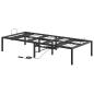 Preview: Elektrisch verstellbares Bettgestell Schwarz 200 x 80 x 33,5 cm