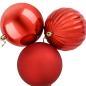 Preview: Weihnachtskugel-Set XXL 4 stk. Rot Durchmesser 20 cm Kunststoff