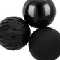 Preview: Weihnachtsbaumkugel Set XL 9 stk. Schwarz Durchmesser 15 cm