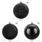 Preview: Weihnachtsbaumkugel Set XL 9 stk. Schwarz Durchmesser 15 cm