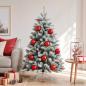 Preview: ARDEBO.de - Weihnachtsbaumkugel Set XL 9 stk. Rot Durchmesser 15 cm
