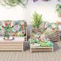 Preview: ARDEBO.de - Palettenkissen Mehrfarbig 60x61,5x10 cm Oxford-Gewebe