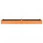 Preview: Hochbeet mit Einsatz Braun 240x60x25 cm Massivholz Tanne