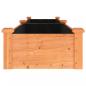 Preview: Hochbeet mit Einsatz Braun 240x45x25 cm Massivholz Tanne