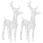Preview: Rentiere Schlitten Weihnachtsdekoration 320 LEDs Acryl