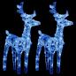 Preview: Rentiere Schlitten Weihnachtsdekoration 320 LEDs Acryl