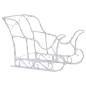Preview: Rentiere Schlitten Weihnachtsdekoration 320 LEDs Acryl