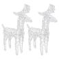 Preview: Rentiere Schlitten Weihnachtsdekoration 320 LEDs Acryl