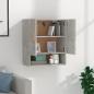 Preview: Wandschrank Betongrau 60x31x70 cm Holzwerkstoff