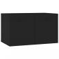 Preview: Wandschrank Schwarz 60x36,5x35 cm Holzwerkstoff