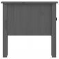 Preview: Beistelltisch Grau 50x50x49 cm Massivholz Kiefer