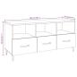 Preview: TV-Schrank Grau Sonoma 102x35x50 cm Holzwerkstoff