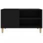 Preview: Plattenschrank Schwarz 84,5x38x48 cm Holzwerkstoff