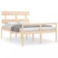 Preview: Seniorenbett mit Kopfteil 140x200 cm Massivholz