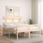 Preview: Seniorenbett mit Kopfteil 140x200 cm Massivholz