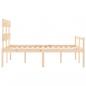 Preview: Seniorenbett mit Kopfteil 140x200 cm Massivholz