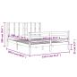 Preview: Massivholzbett mit Kopfteil Weiß