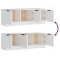 Preview: TV-Schrank Weiß 102x35x36,5 cm Holzwerkstoff