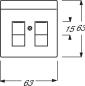 Preview: Busch-Jaeger 1800-83 Zentralscheibe mit Beschriftungsfeld, future linear, alusilber (2CKA001710A3676)