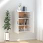 Preview: ARDEBO.de - Hängeschrank Weiß 69,5x34x90 cm Holzwerkstoff