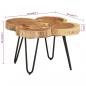 Preview: Couchtisch 36 cm 4 Stämme Massivholz Akazie