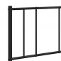 Preview: Bettgestell mit Kopf- und Fußteil Metall Schwarz 140x190 cm