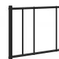 Preview: Bettgestell mit Kopfteil Metall Schwarz 120x190 cm