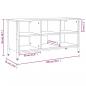 Preview: Schuhregal Braun Eichen-Optik 100x35x50 cm Holzwerkstoff