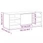 Preview: TV-Schrank Weiß 102x35,5x36,5 cm Holzwerkstoff