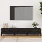 Preview: ARDEBO.de - TV-Schrank Schwarz 150x34,5x30 cm Holzwerkstoff