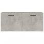 Preview: Wandschrank Betongrau 80x36,5x35 cm Holzwerkstoff