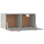 Preview: Wandschrank Betongrau 80x36,5x35 cm Holzwerkstoff