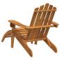 Preview: Adirondack-Gartenstühle mit Fußteilen 2 Stk. Massivholz Akazie