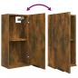 Preview: Wand-Badschrank Räuchereiche 32x20x67 cm